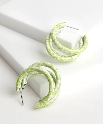 Triple Split Hoop Earring