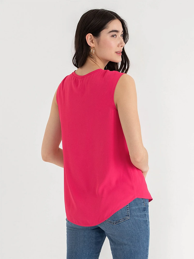 Carrie 2-Layer Cap Sleeve Blouse