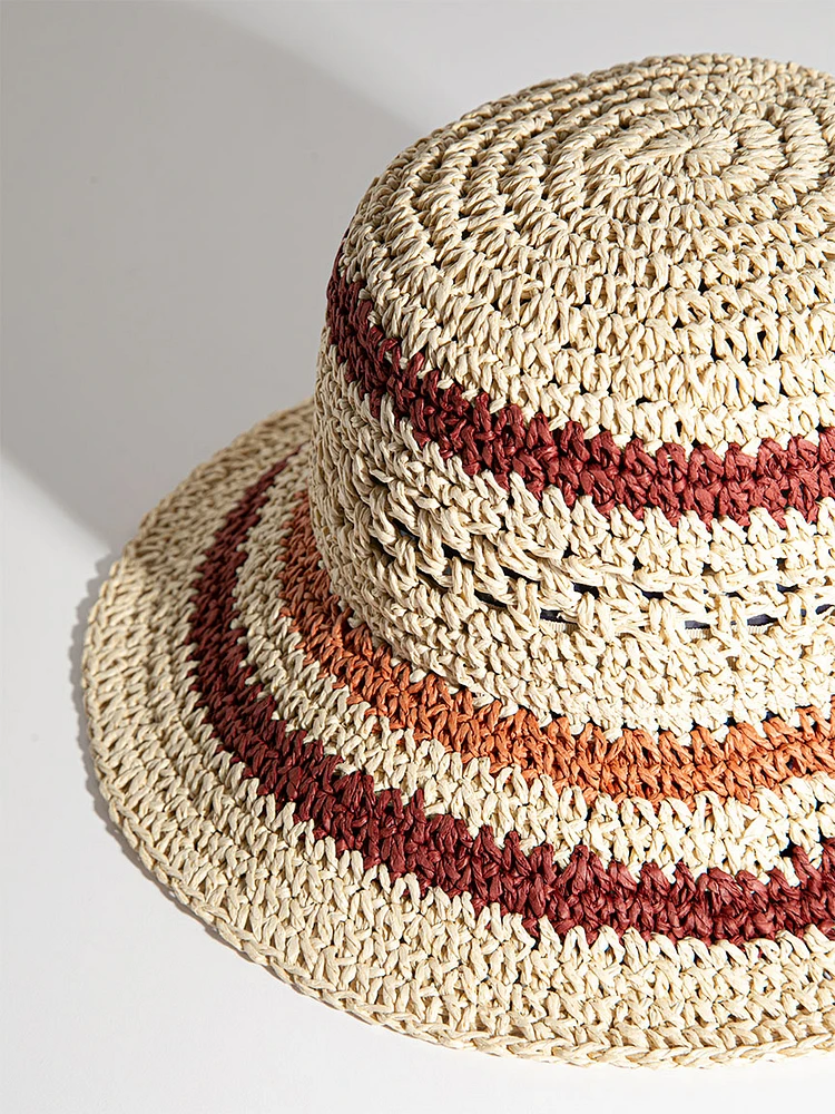 Straw Bucket Hat