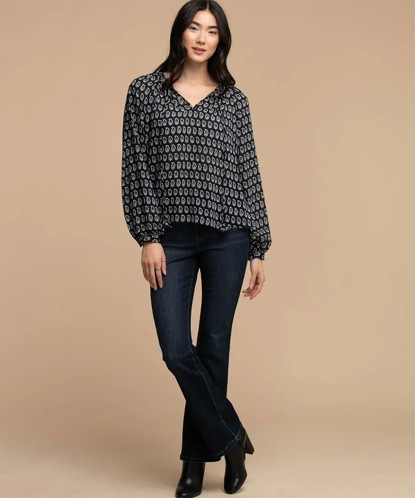 Long Sleeve Peasant Blouse