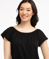 Eco-Friendly On/Off Shoulder Top