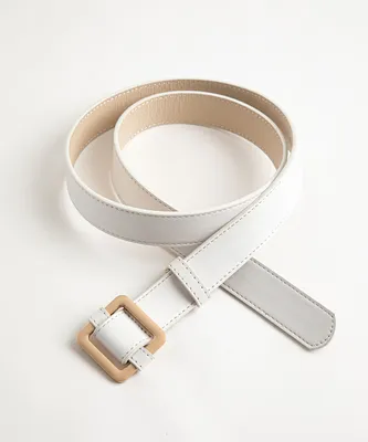 Seamless White Belt