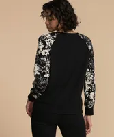 Printed Sleeve Sweatshirt