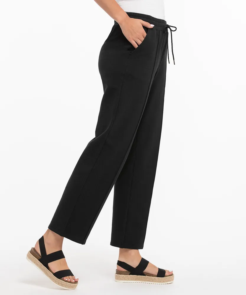 French Terry Straight Leg Pant