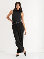 Sleeveless Mock Neck Top