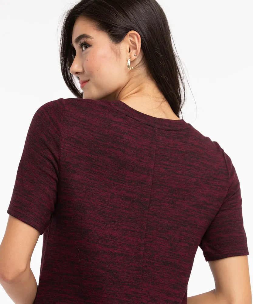 Short Sleeve Hacci Dress