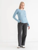 Pointelle Sweater