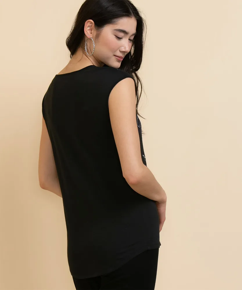 Crew Neck Extend Sleeve Tee