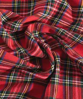 Plaid and Solid Waffle Towel Set