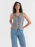 Fitted Linen Vest