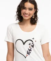 Eco-Friendly Heart & Butterfly Tee