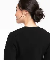 EcoVero™ Ribbed Button Front Cardigan
