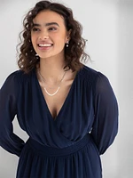 Nova Chiffon Smocked Mini Dress