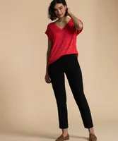 Extend V-Neck Hacci T-Shirt