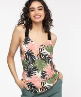 Sleeveless Challis Tank Top