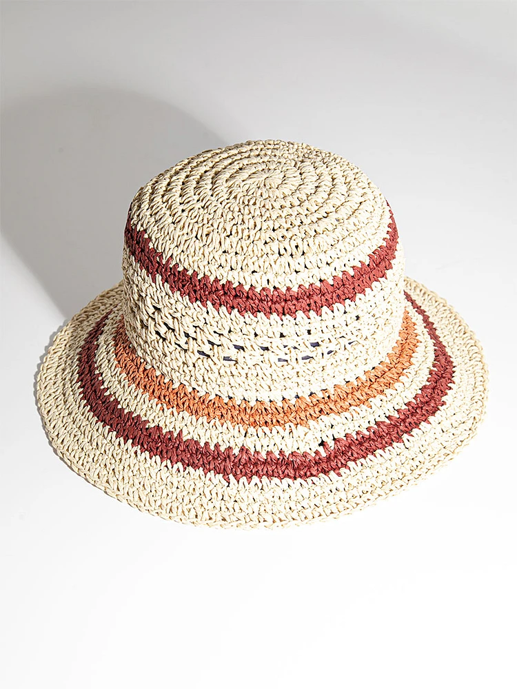 Straw Bucket Hat