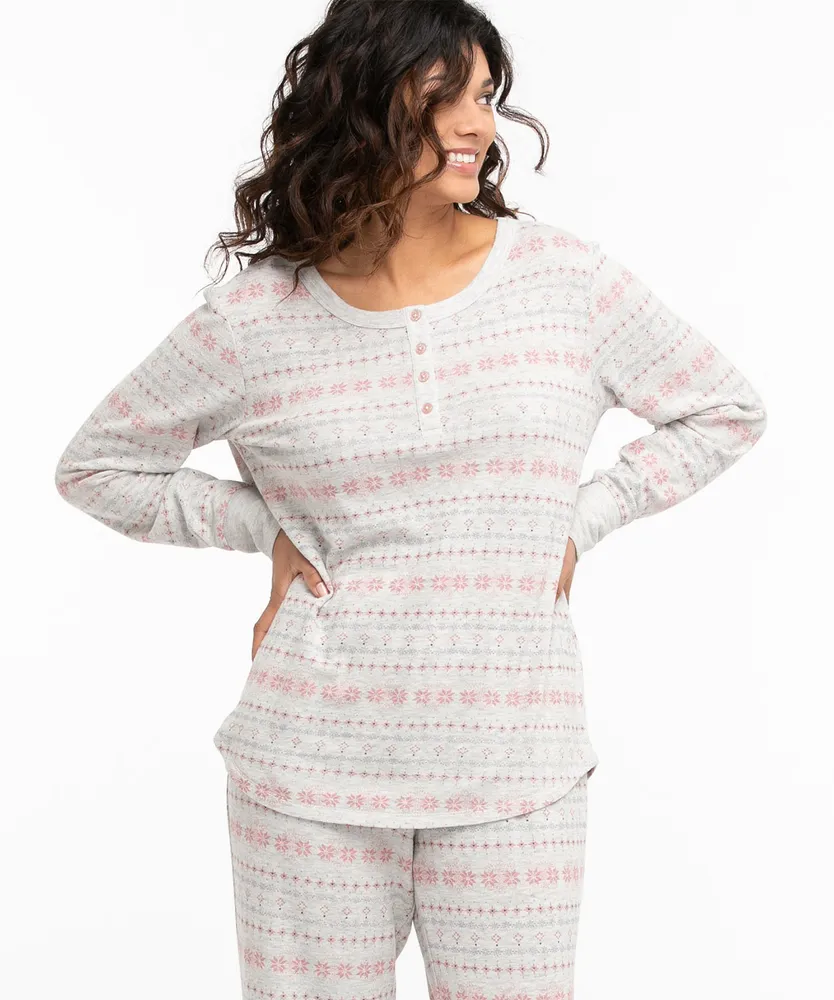 Winter Wishes Henley PJ Top
