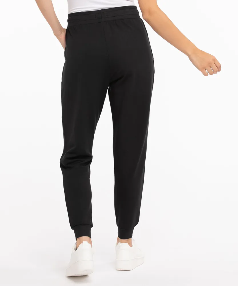 Black Fleece Drawstring Jogger