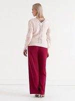 Pointelle Sweater