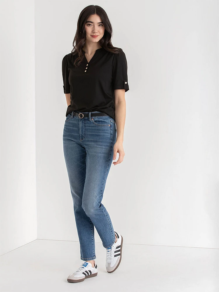 Elbow Sleeve Henley