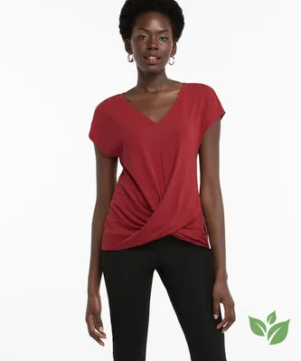 Eco-Friendly Twist Front Top