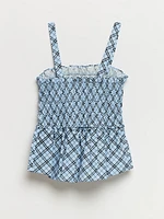 Cropped Poplin Blouse