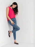 Carrie 2-Layer Cap Sleeve Blouse