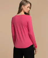 Long Sleeve Scoop Neck Top