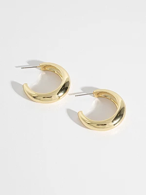 Crescent Hoop Earrings