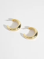 Crescent Hoop Earrings
