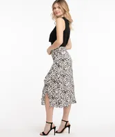 Printed Ruffle Skirt
