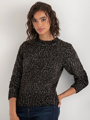 Crew Neck Lurex Sweater