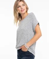Keyhole Back Short Sleeve Top