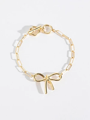 Bow Paper Clip Bracelet