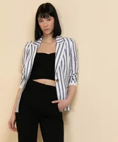 Striped Linen Blazer