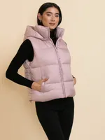 Devon Puffer Vest with Detachable Hood
