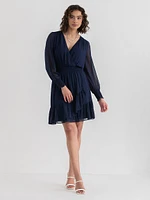 Nova Chiffon Smocked Mini Dress
