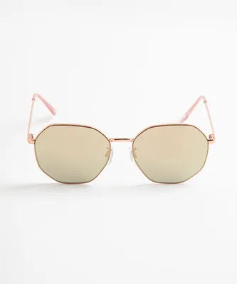 Rose Gold Reflective Sunglasses