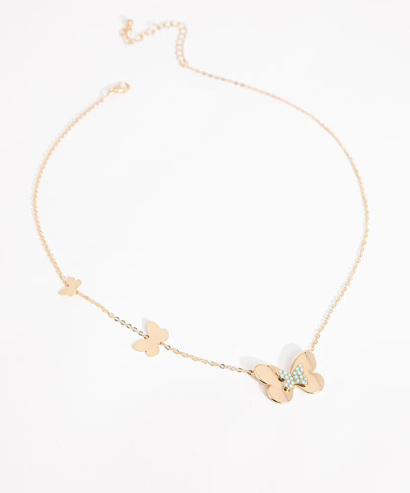 Gold Butterfly Necklace