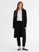 Long Cardigan with Tie Belt