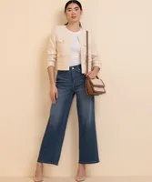 Neutral Canvas Cross Body Bag