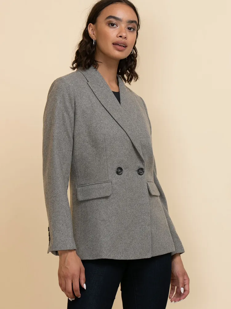 Double Breasted Wool Blazer