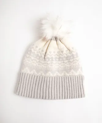 Fair Isle Pom Pom Hat