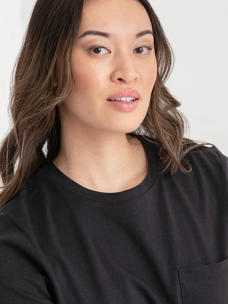 Boxy Crew Neck Tee
