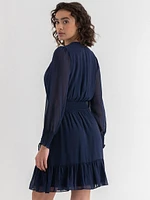 Nova Chiffon Smocked Mini Dress