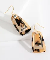 Tortoise Drop Earring