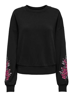 Callie Floral Embroidery Sweatshirt