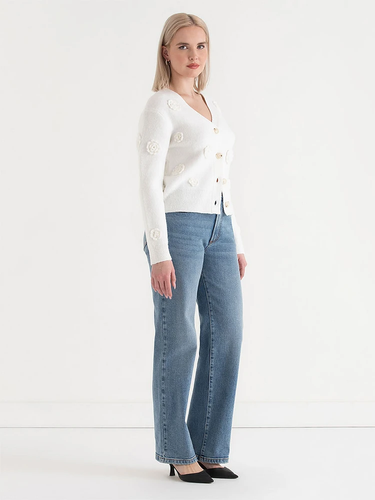 Rosette Cardigan