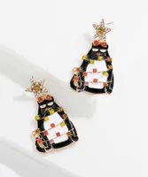 Christmas Cat Earrings