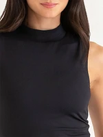 Sleeveless Mock Neck Top